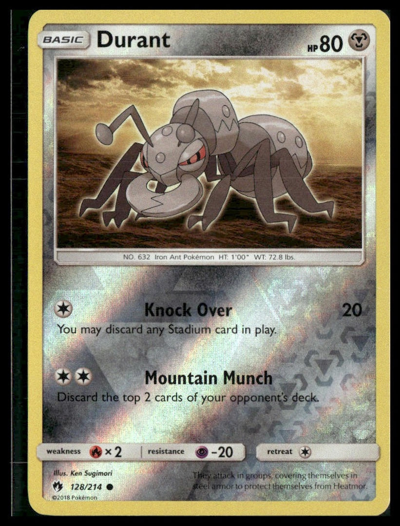 Durant #128/214 Reverse Holo SM - Lost Thunder NM