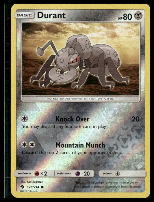 Durant #128/214 Reverse Holo SM - Lost Thunder NM