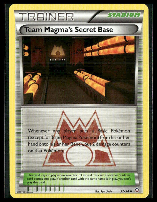 Team Magma's Secret Base #32/34 Double Crisis NM