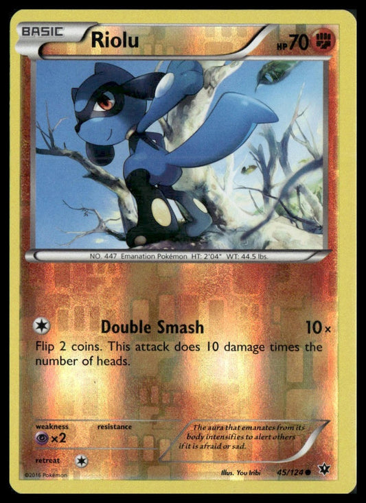 Riolu #45/124 Reverse Holo XY - Fates Collide LP