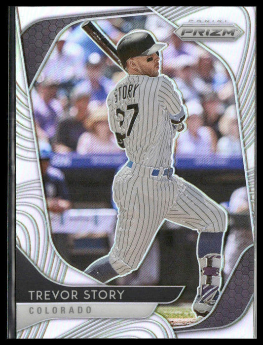 Trevor Story #212 2020 Panini Prizm Silver Colorado Rockies