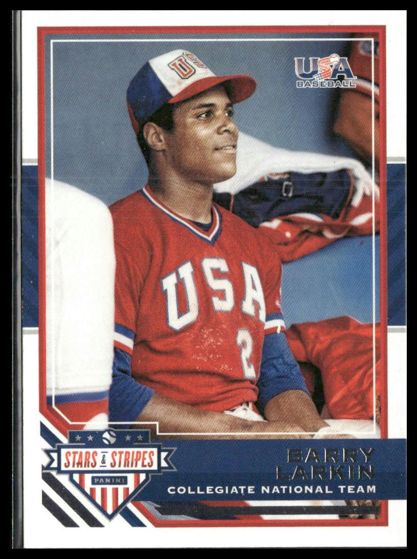 Barry Larkin #99 2017 Panini Stars & Stripes USA Baseball
