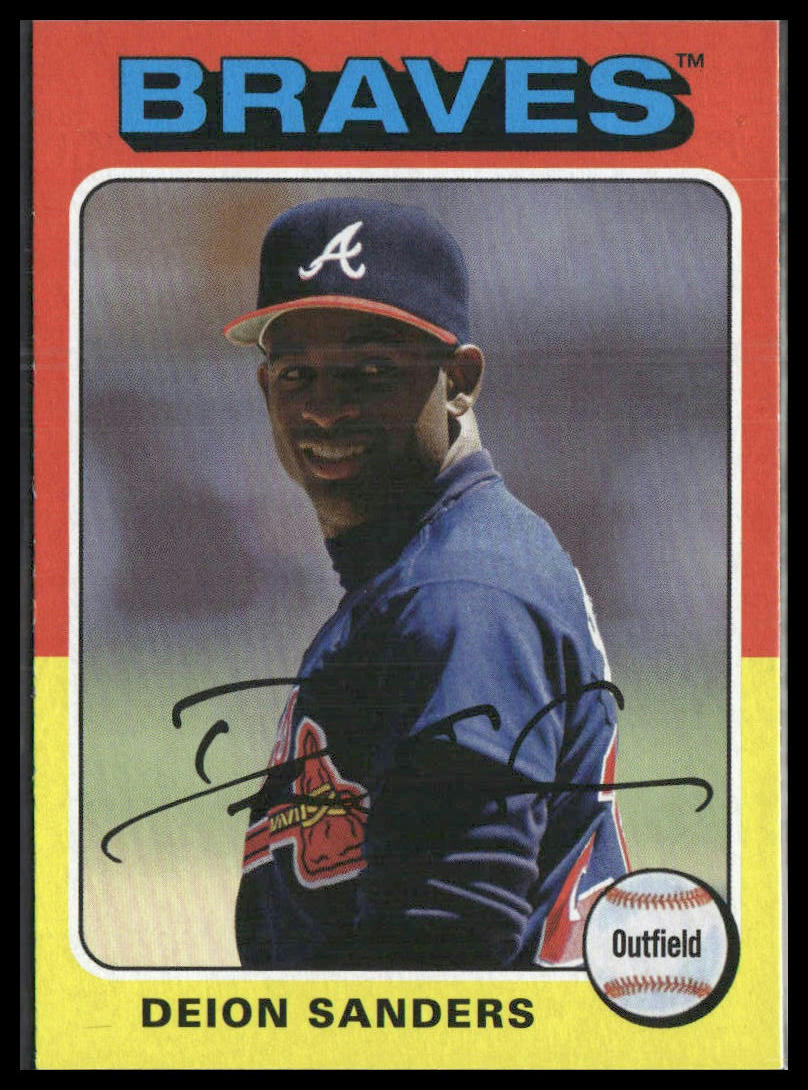 Deion Sanders #142 2019 Topps Archives Atlanta Braves