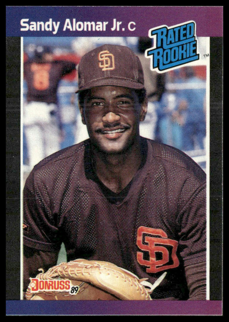 Sandy Alomar Jr. #28 Rookie 1989 Donruss San Diego Padres