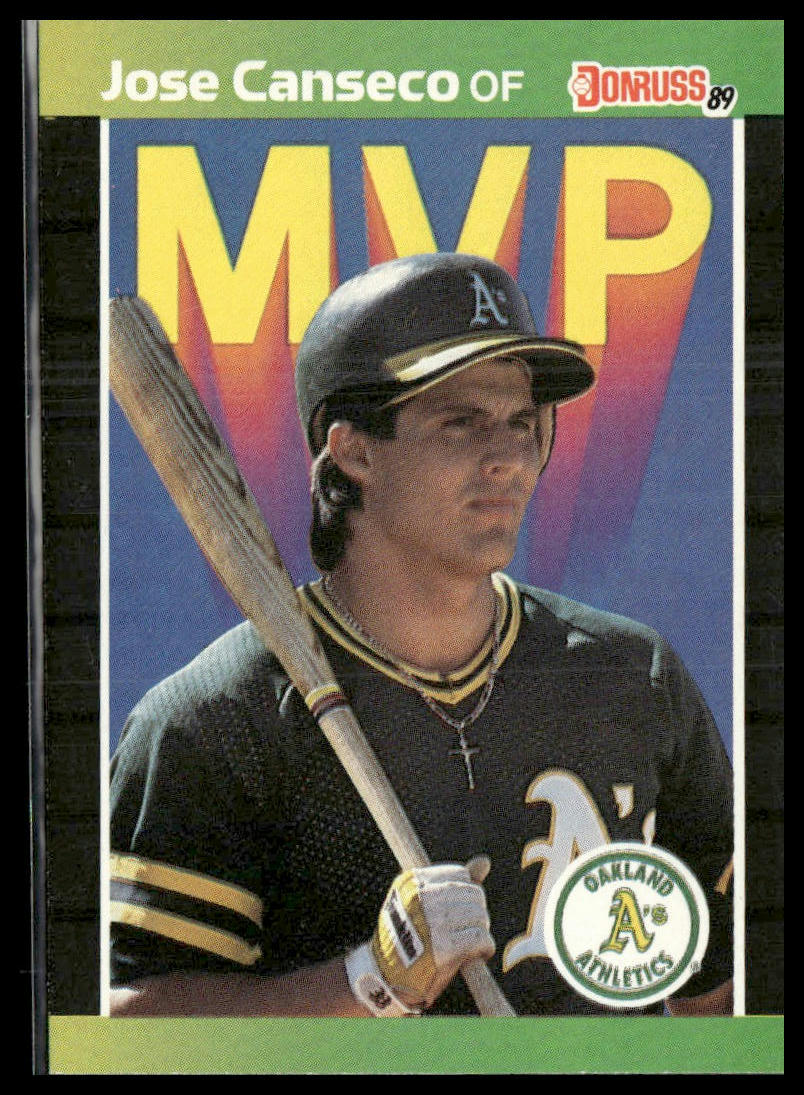Jose Canseco #BC-5 1989 Donruss Bonus MVP's Oakland Athletics