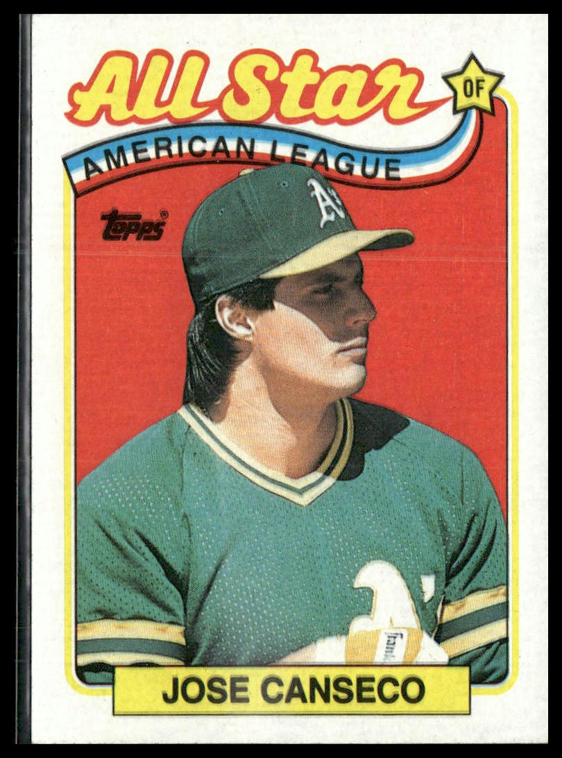 Jose Canseco #401 1989 Topps Oakland Athletics
