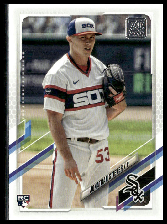 Jonathan Stiever #528 Rookie 2021 Topps Chicago White Sox Image Variation SP