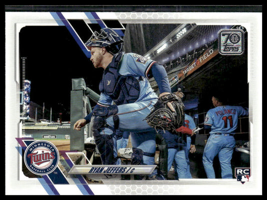 Ryan Jeffers #552 Rookie 2021 Topps Minnesota Twins Image Variation SP