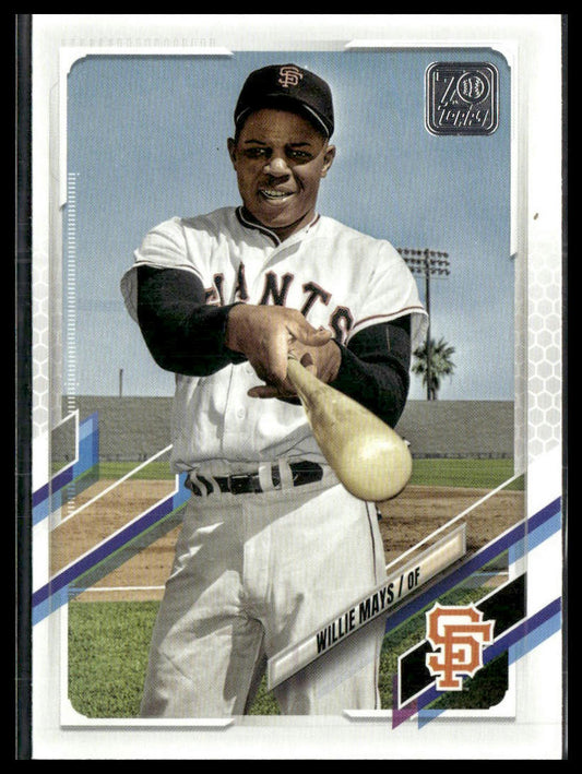 Willie Mays #616 2021 Topps San Francisco Giants Legend Variation SP