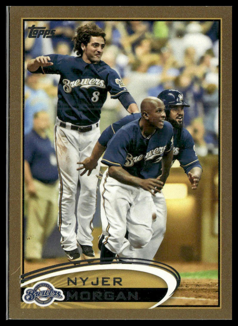 Nyjer Morgan #66 2012 Topps Gold #/2012 Milwaukee Brewers