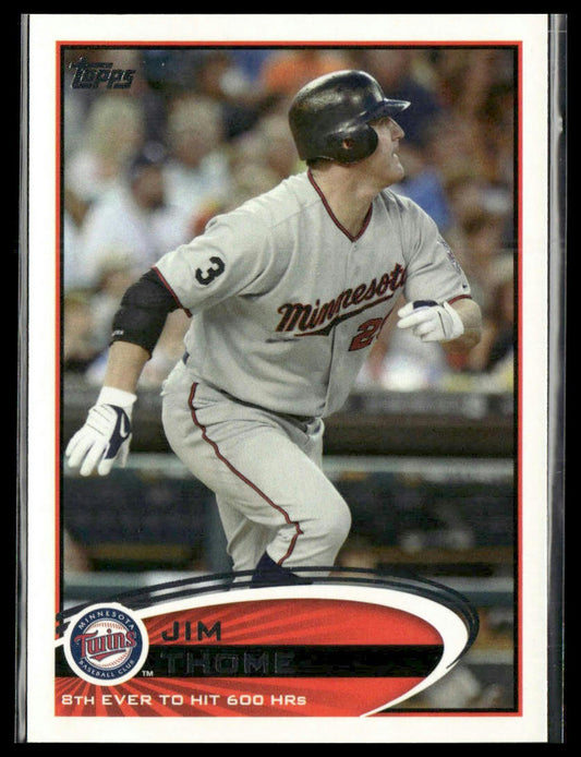 Jim Thome #97 2012 Topps Minnesota Twins