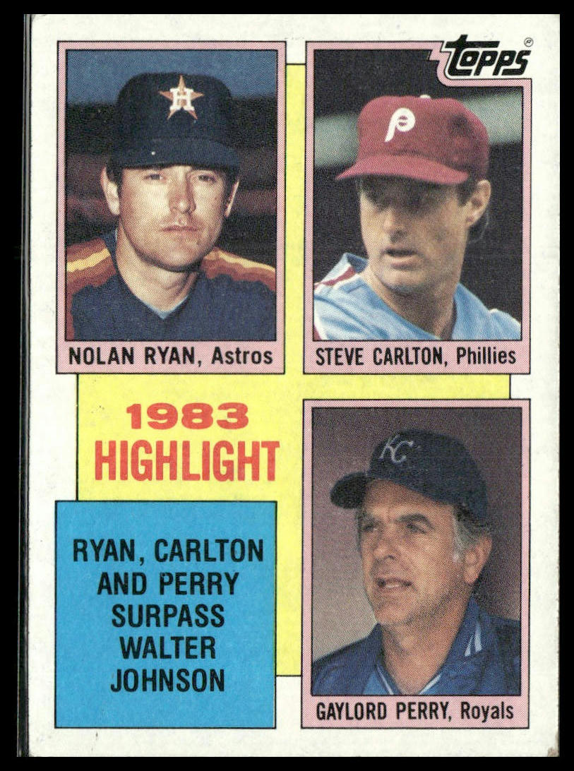 Nolan Ryan / Steve Carlton / Gaylord Perry #4 1984 Topps