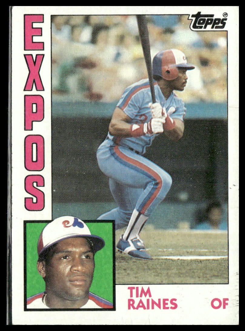 Tim Raines #370 1984 Topps Montreal Expos
