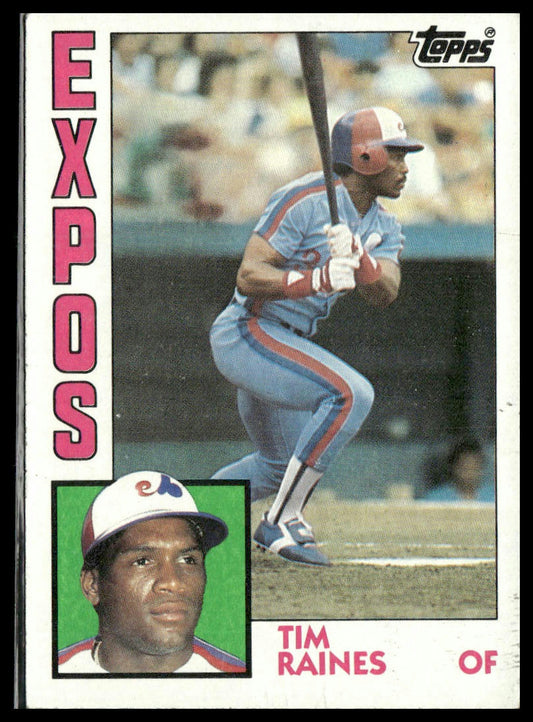 Tim Raines #370 1984 Topps Montreal Expos