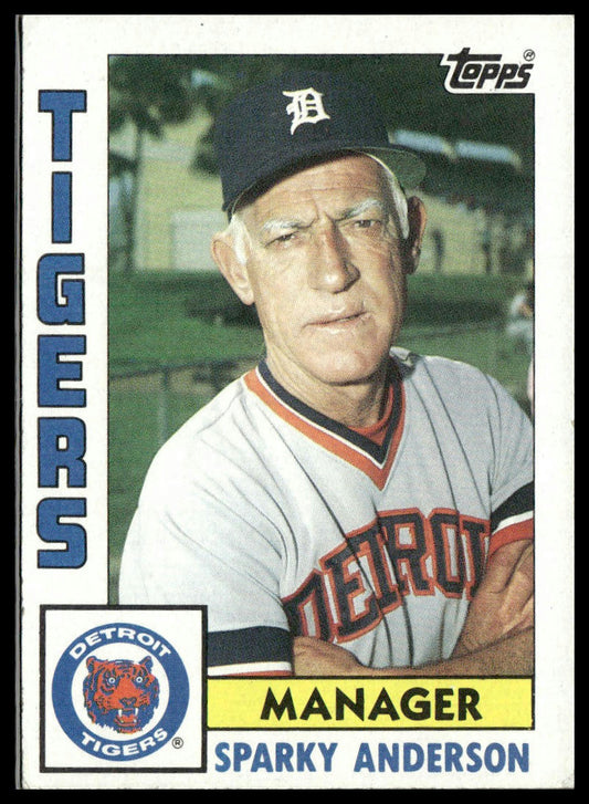 Sparky Anderson #259 1984 Topps Detroit Tigers