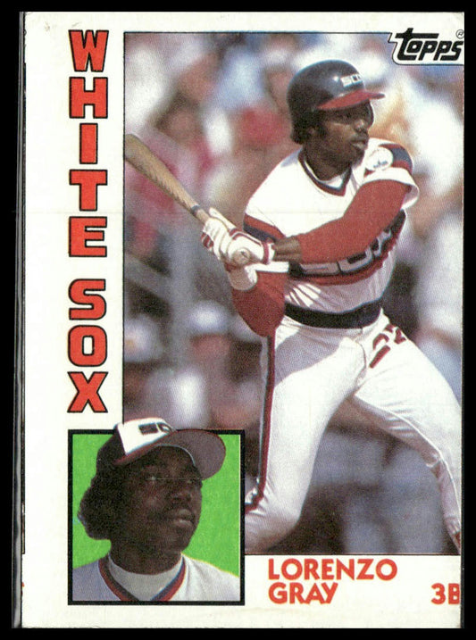 Lorenzo Gray #163 Rookie 1984 Topps Chicago White Sox MISCUT