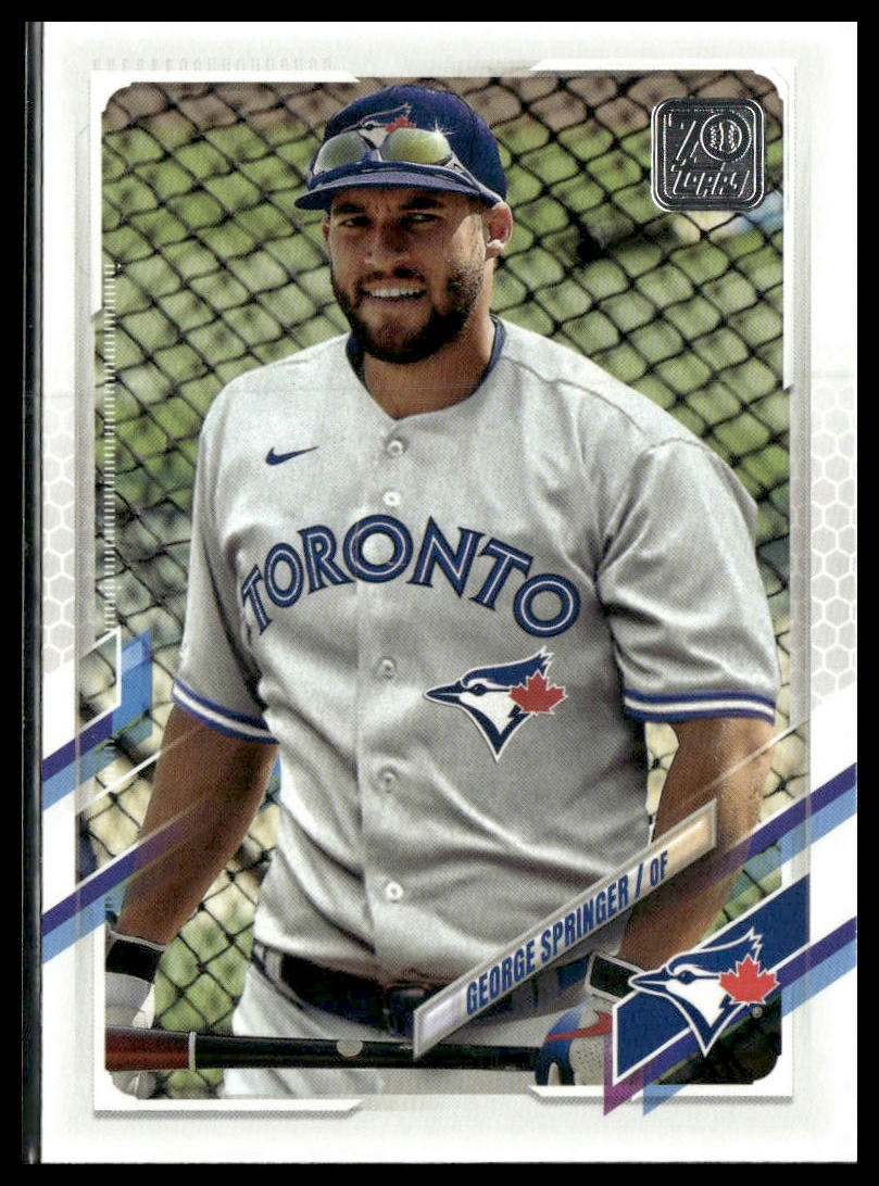 George Springer #633b 2021 Topps Toronto Blue Jays Image Variation SP