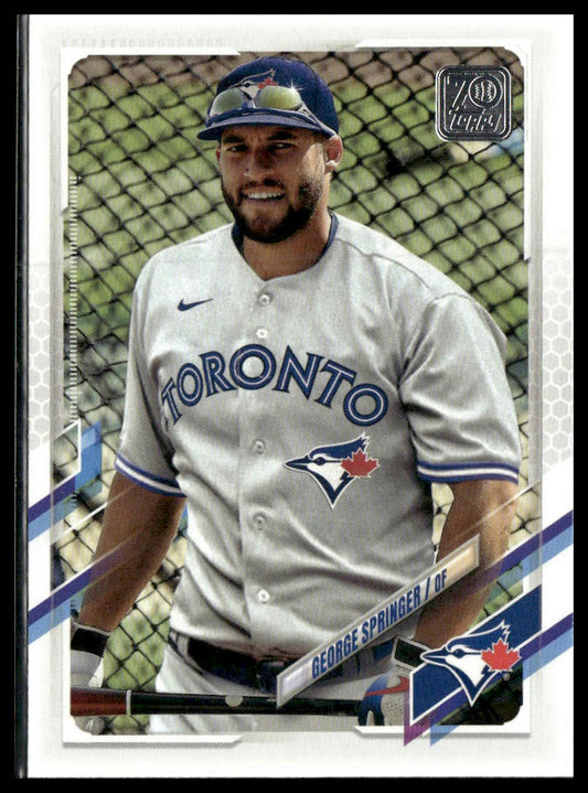 George Springer #633b 2021 Topps Toronto Blue Jays Image Variation SP