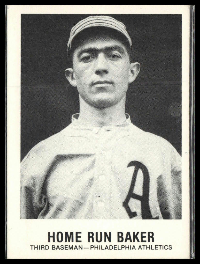 Home Run Baker #155 1977-84 Galasso Glossy Greats Philadelphia Athletics