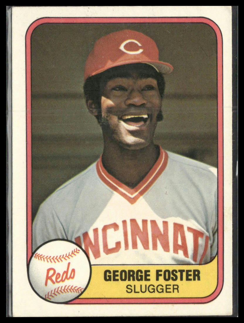 George Foster #202 1981 Fleer Cincinnati Reds "Slugger