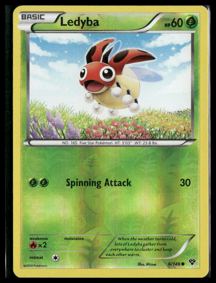Ledyba #6/146 Reverse Holo XY Base Set LP