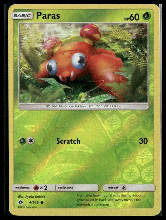 Paras #4/149 Reverse Holo SM Base Set LP
