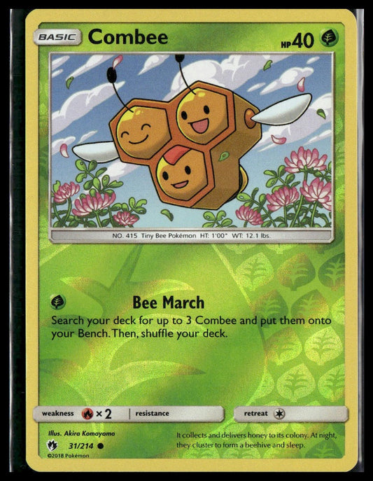 Combee #31/214 Reverse Holo SM - Lost Thunder LP
