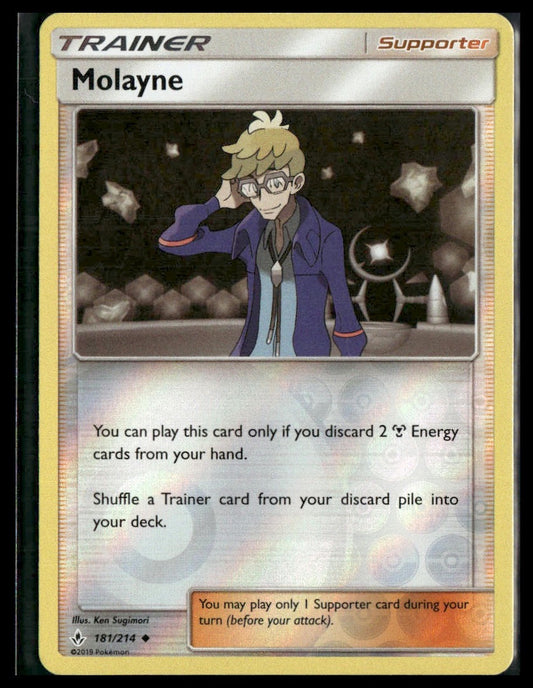Molayne #181/214 Reverse Holo SM - Unbroken Bonds NM