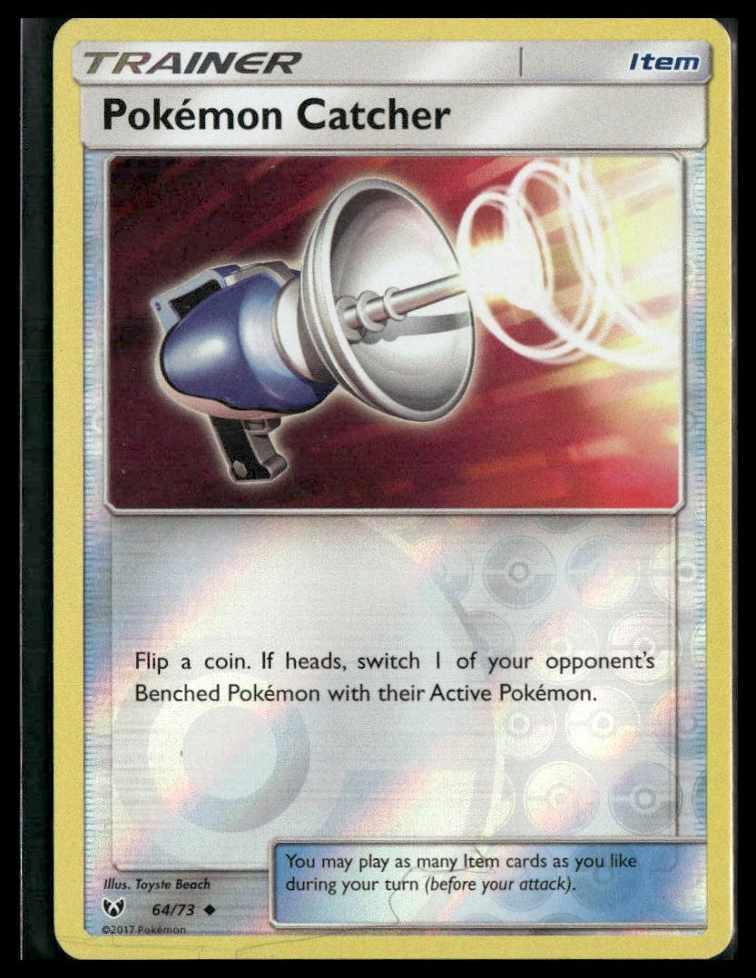Pokemon Catcher #64/73 Reverse Holo Shining Legends MP