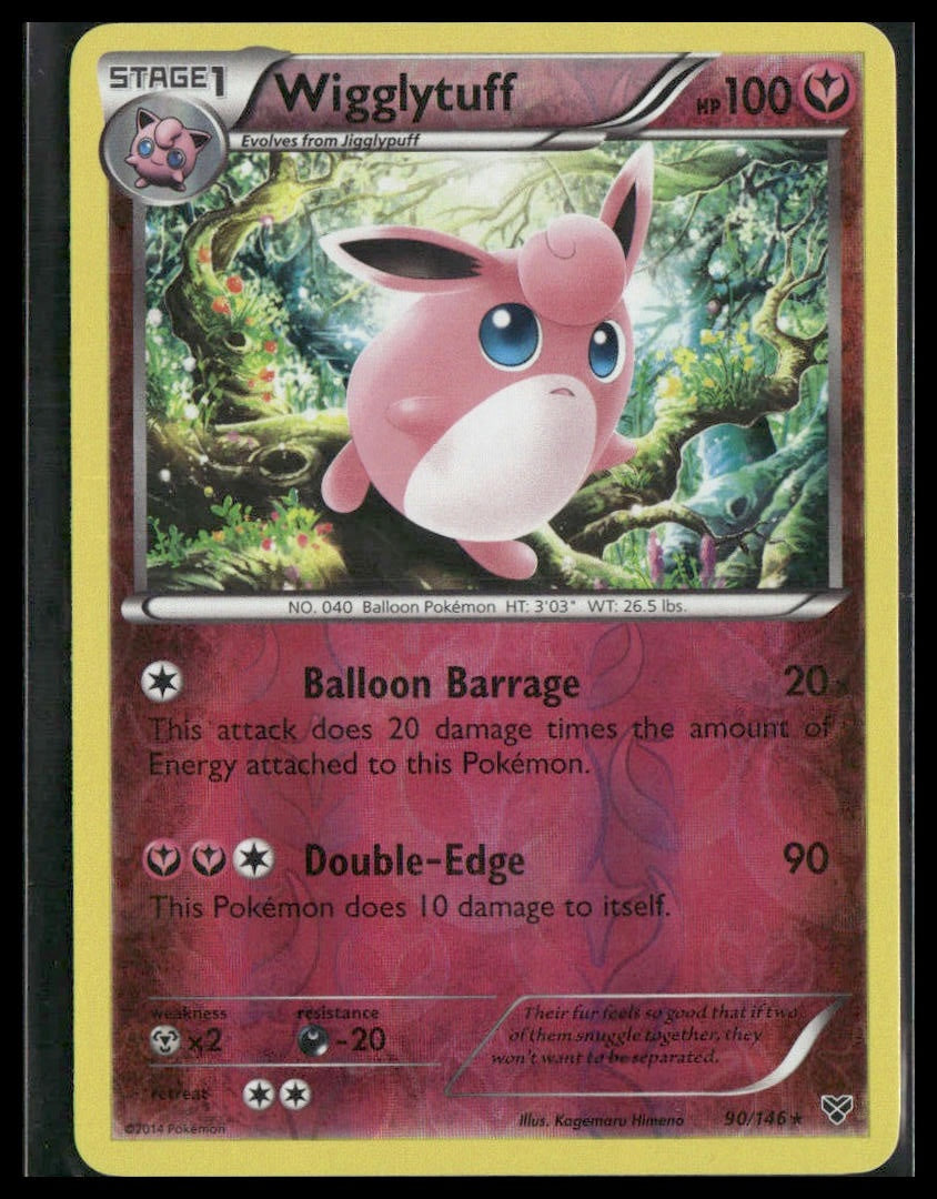 Wigglytuff #90/146 Reverse Holo XY Base Set NM
