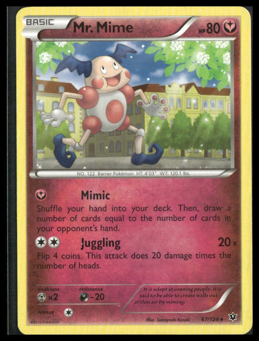 Mr. Mime #67/124 XY - Fates Collide LP