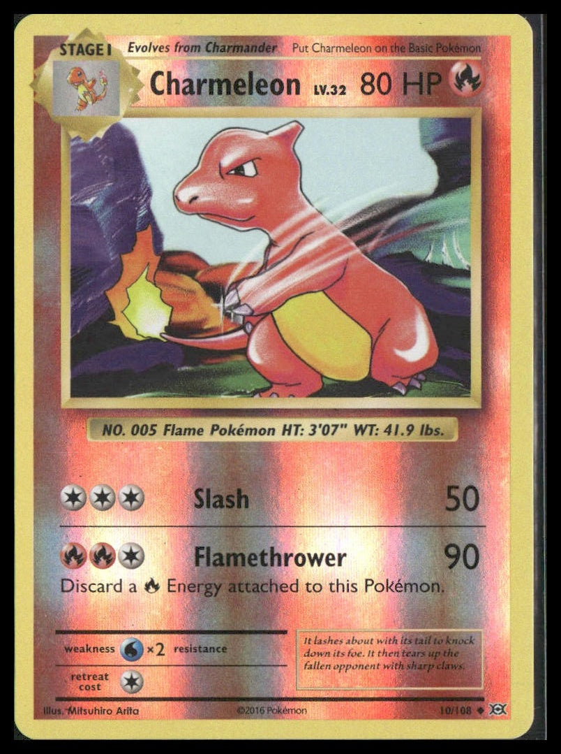 Charmeleon #10/108 Reverse Holo XY - Evolutions LP