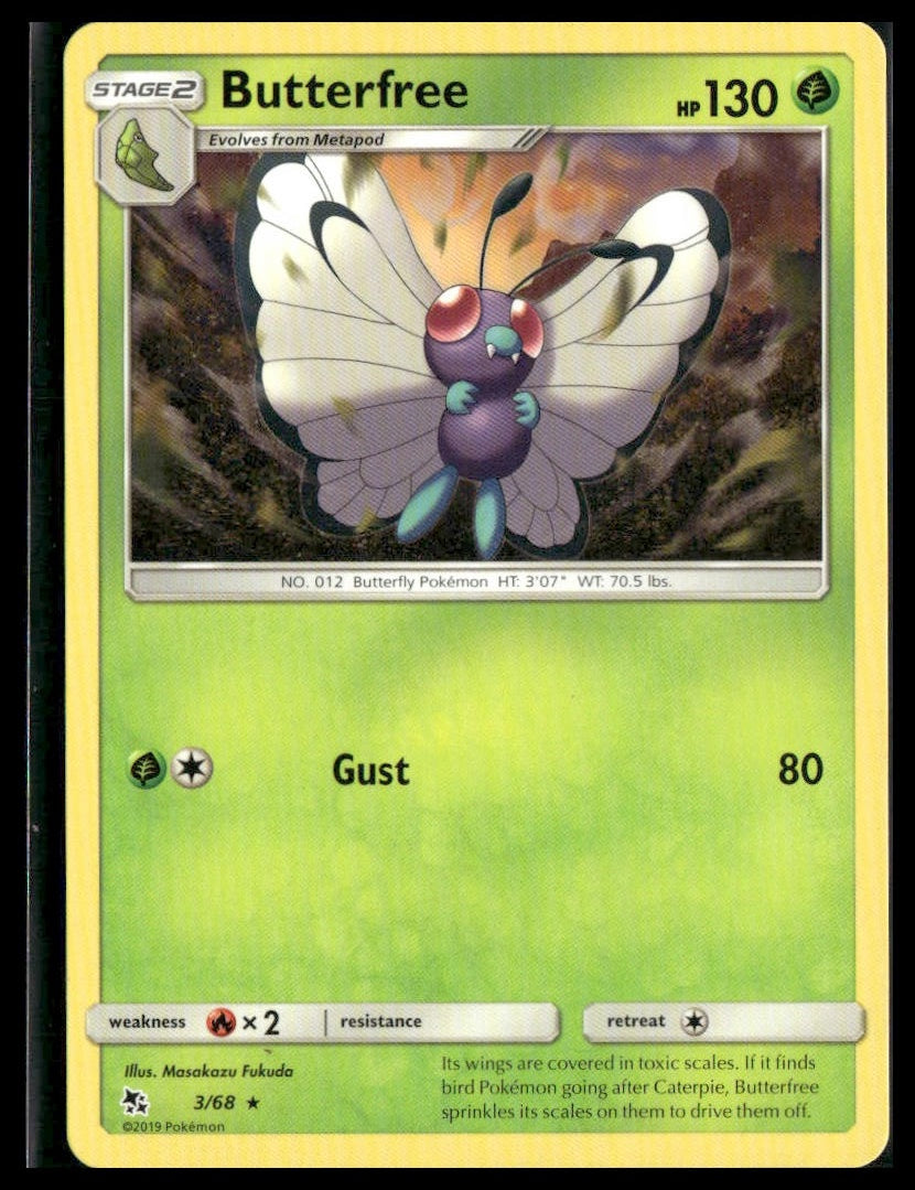 Butterfree #3/68 Hidden Fates LP