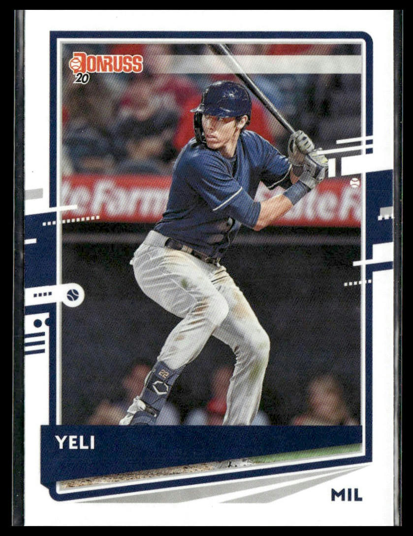 Christian Yelich "Yeli" #110 2020 Donruss Milwaukee Brewers