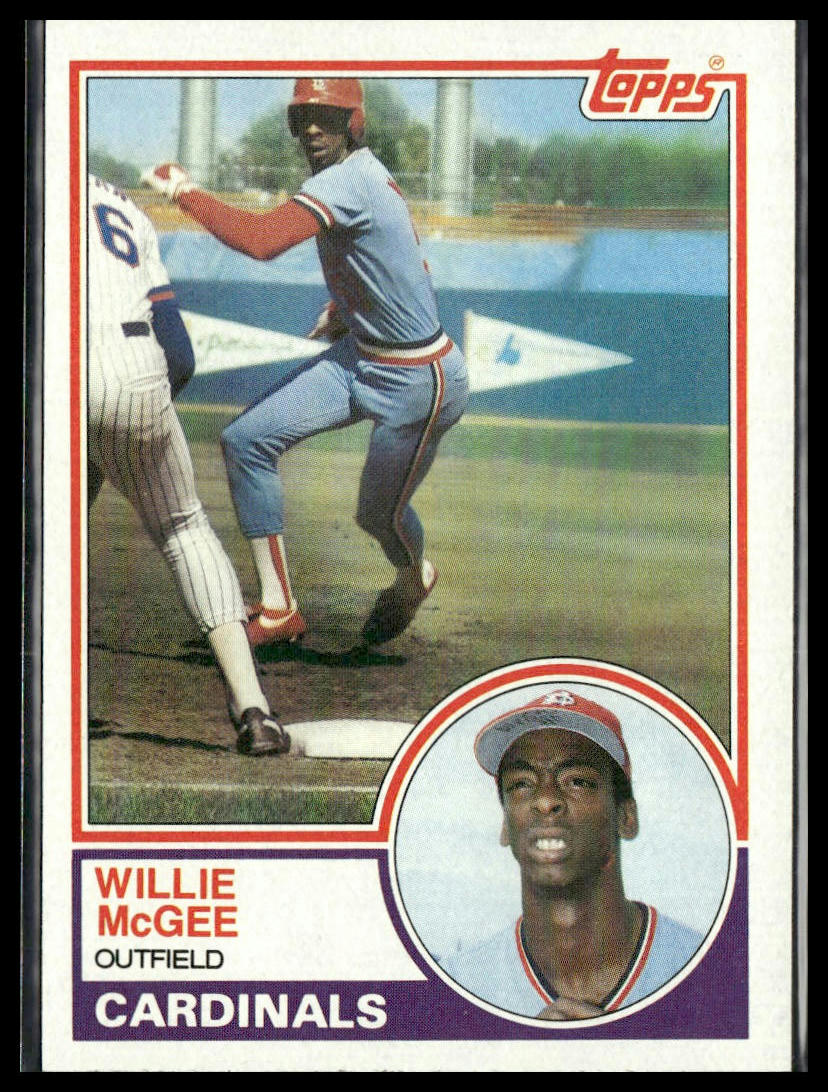 Willie McGee #49 Rookie 1983 Topps St. Louis Cardinals