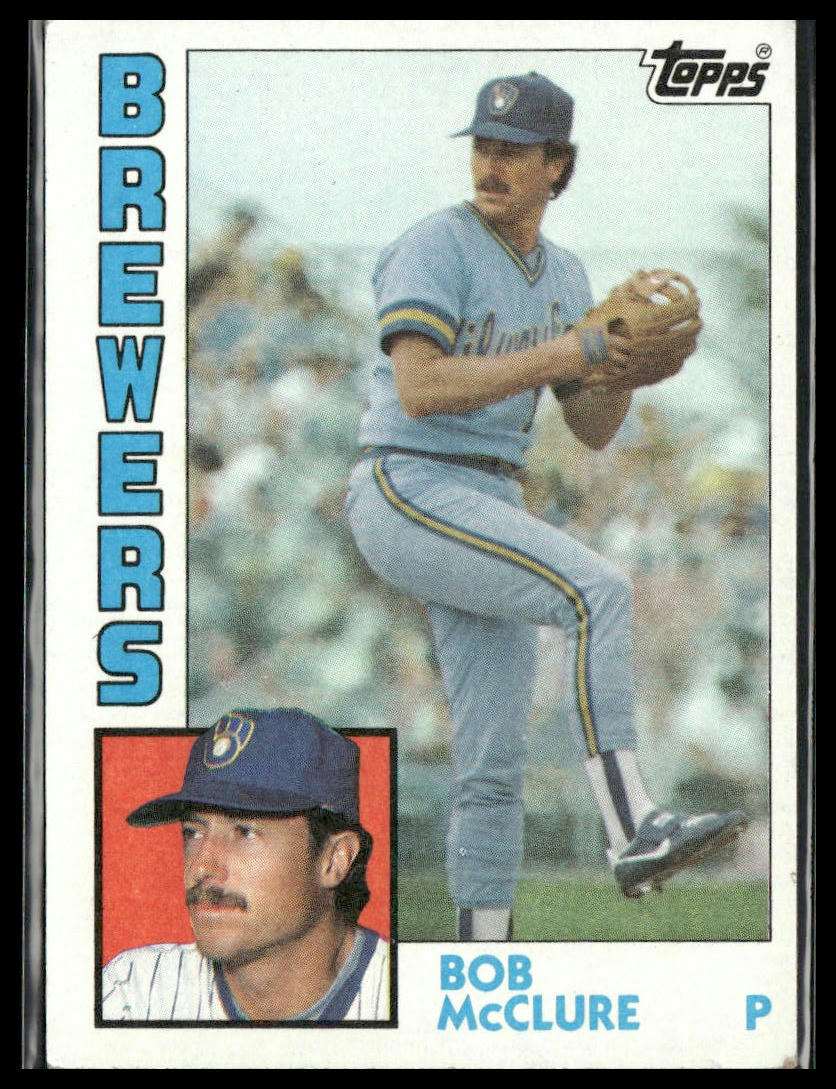 Bob McClure #582 1984 Topps Milwaukee Brewers