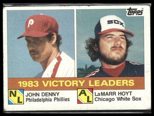 1983 Victory Leaders (John Denny / LaMarr Hoyt) #135 1984 Topps