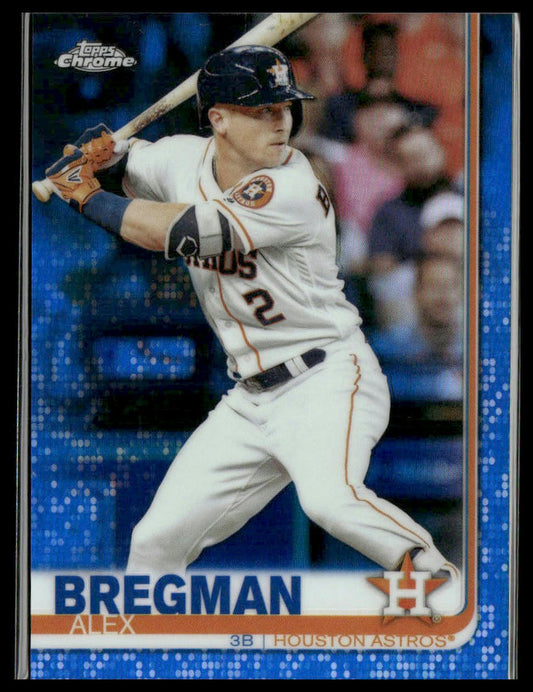 Alex Bregman #19 2019 Topps Chrome Blue Refractor #/150 Houston Astros