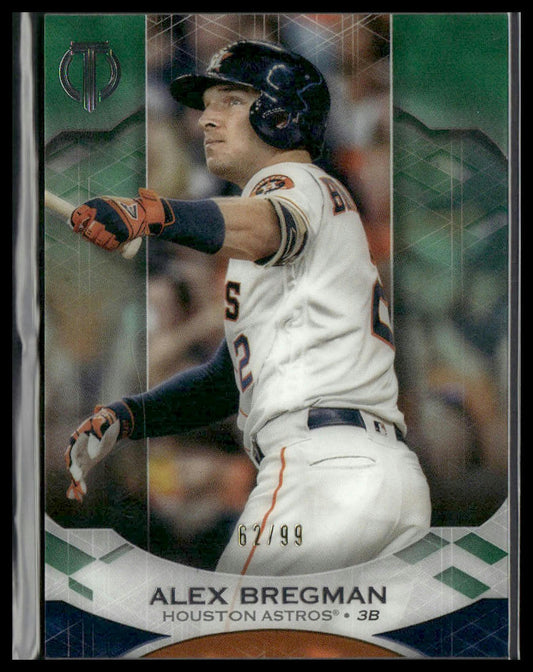 Alex Bregman #46 2019 Topps Tribute Green #/99 Houston Astros