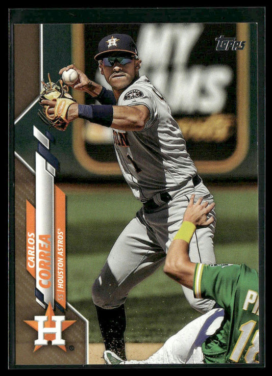 Carlos Correa #349 2020 Topps Gold #/2020 Houston Astros