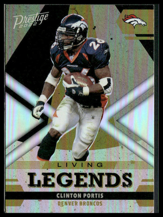 Clinton Portis #LL-29 2022 Panini Prestige Living Legends Denver Broncos