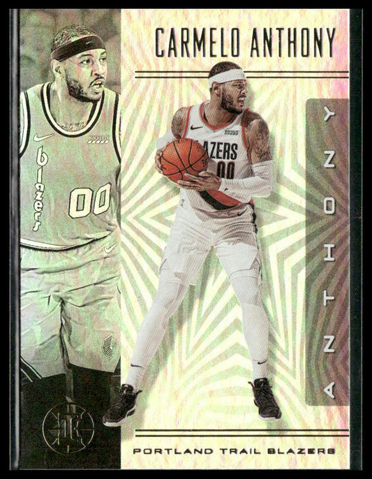 Carmelo Anthony #108 2019-20 Panini Illusions Portland Trail Blazers