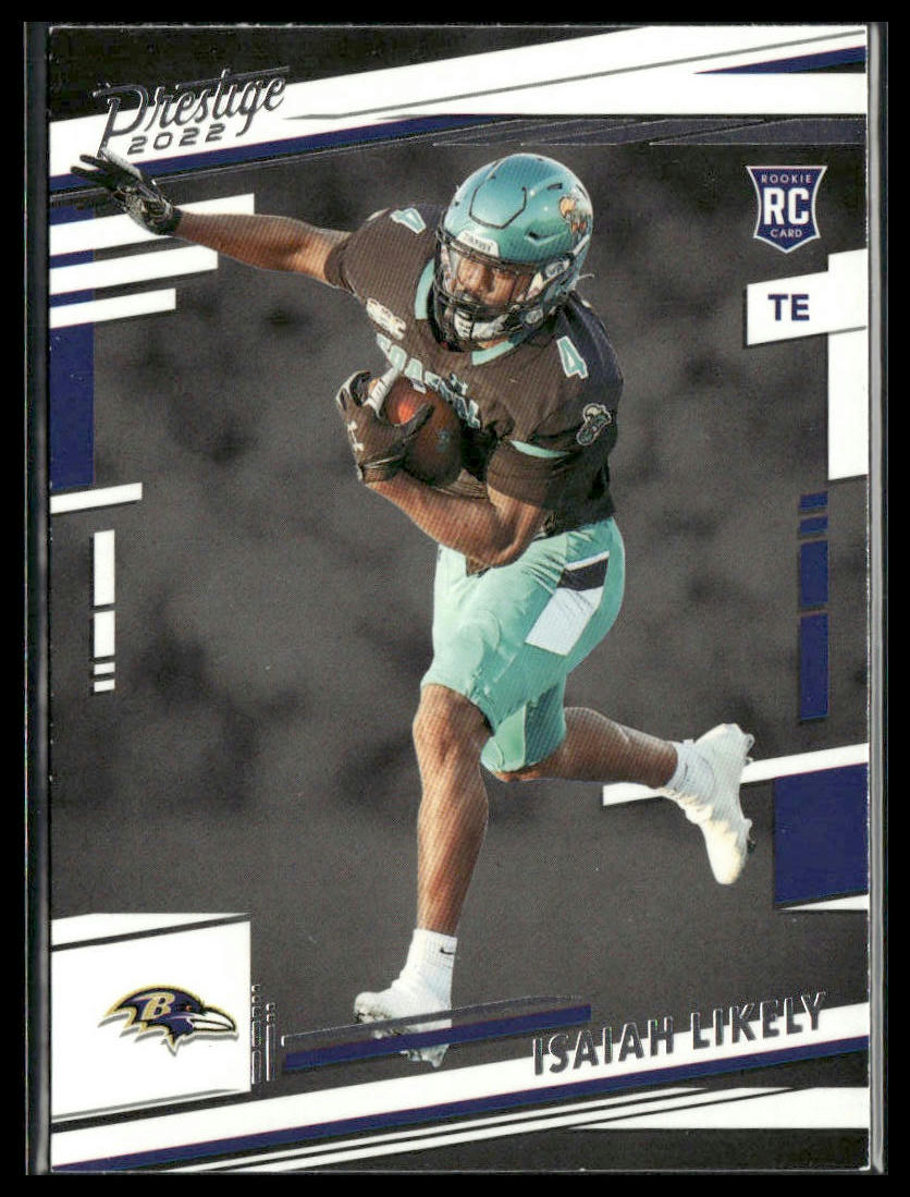 Isaiah Likely #340 Rookie 2022 Panini Prestige Baltimore Ravens