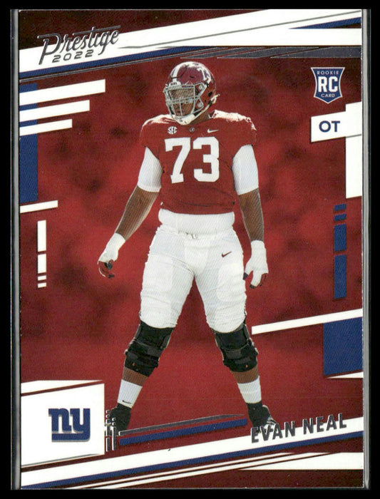 Evan Neal #364 Rookie 2022 Panini Prestige New York Giants