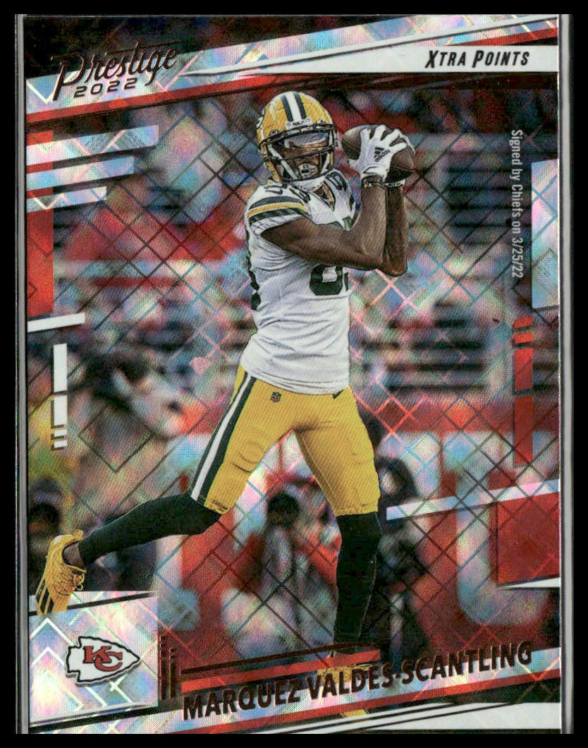 Marquez Valdes-Scantling #109 2022 Panini Xtra Points Diamond Kansas City Chiefs