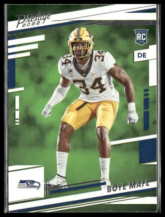 Boye Mafe #387 Rookie 2022 Panini Prestige Seattle Seahawks