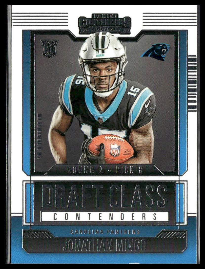 Jonathan Mingo #15 Rookie 2023 Panini Draft Class Contenders Carolina Panthers