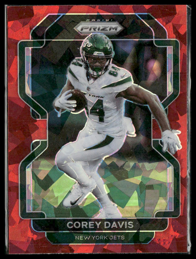 Corey Davis #84 2021 Panini Prizm Red Ice New York Jets