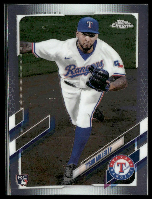 Tyson Miller #USC32 Rookie 2021 Topps Chrome Update Texas Rangers