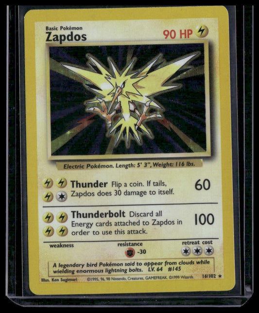 Zapdos #016/102 Base Set MP
